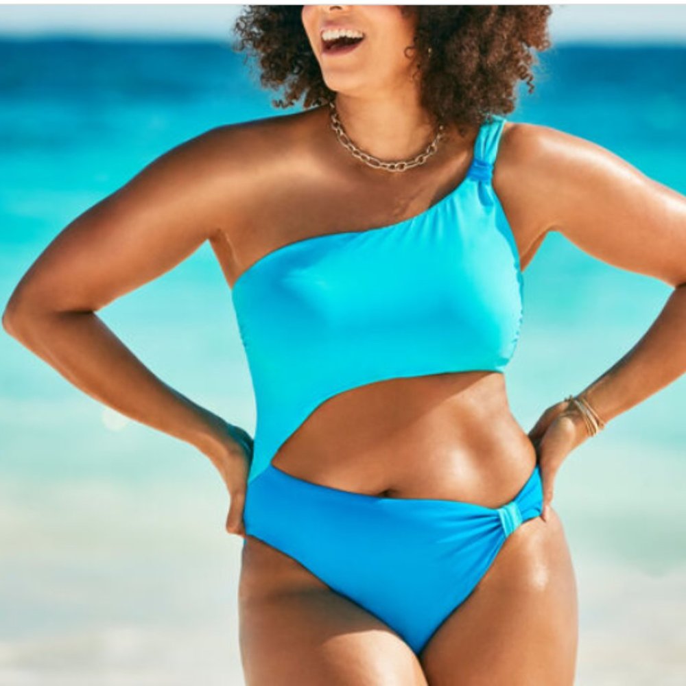 Adjustable One Shoulder One Piece Swimsuit